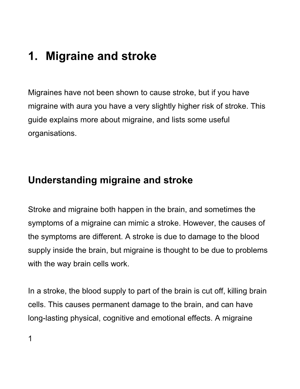 F28 Migraine and Stroke