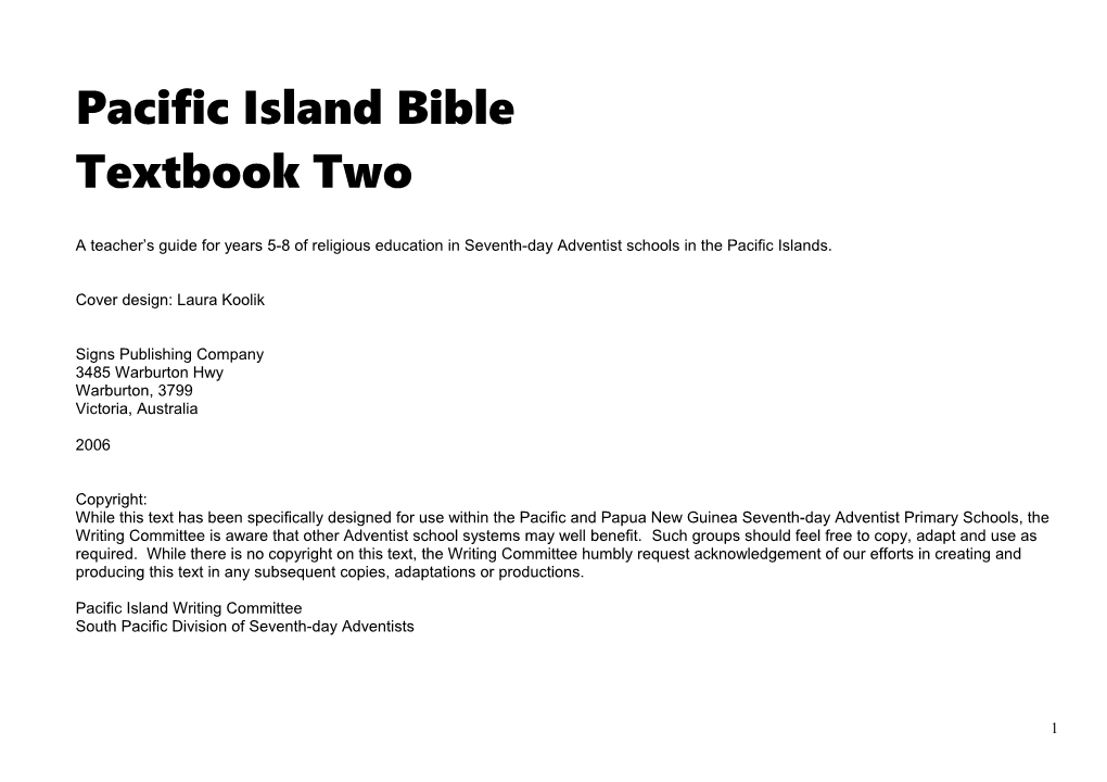 Pacificisland Bible