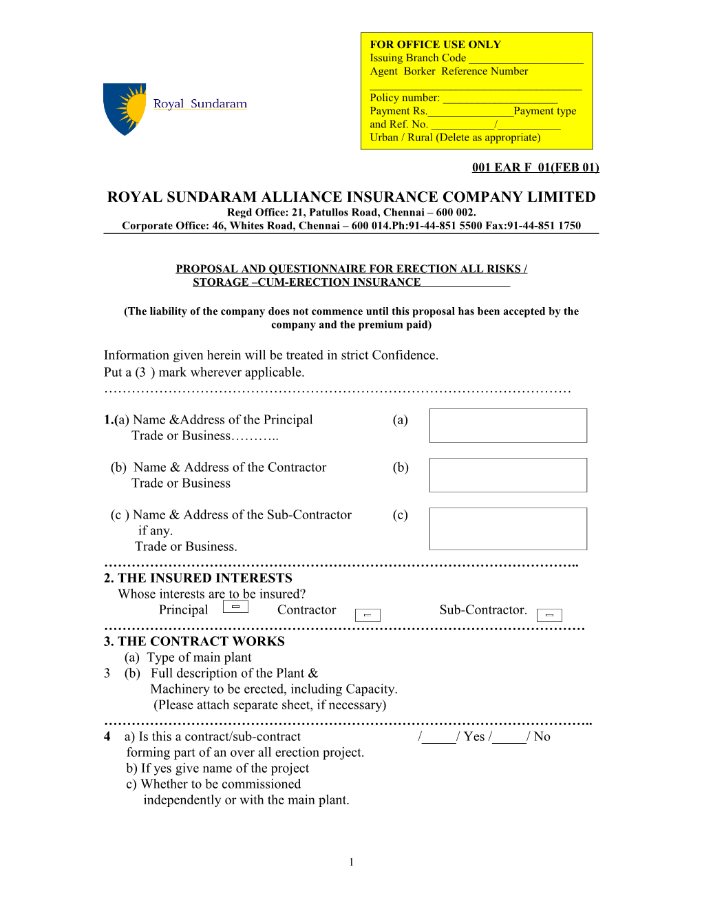 Royal Sundaram Alliance Insurance Company Limited