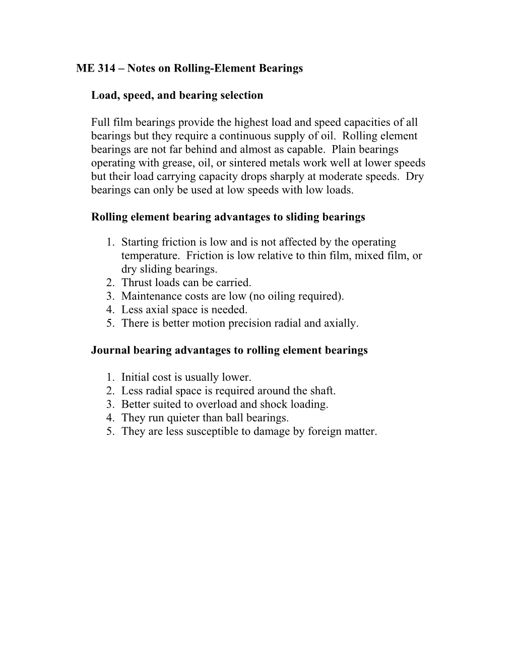 Rolling-Element Bearings