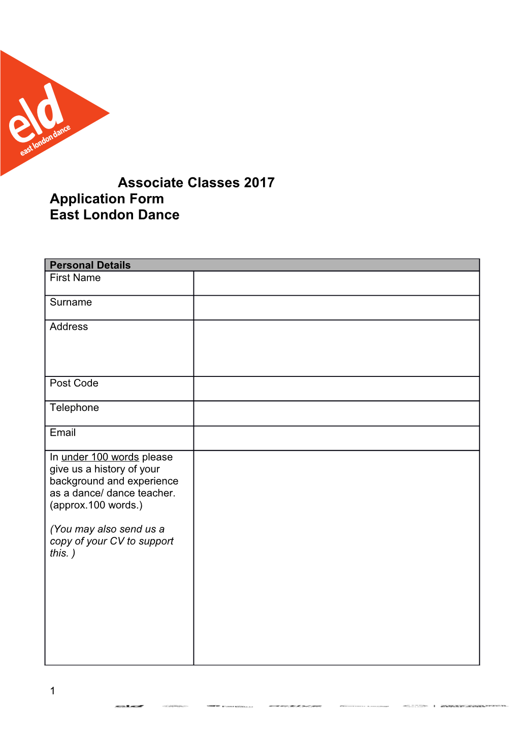 Please Complete This Application Form and Return To