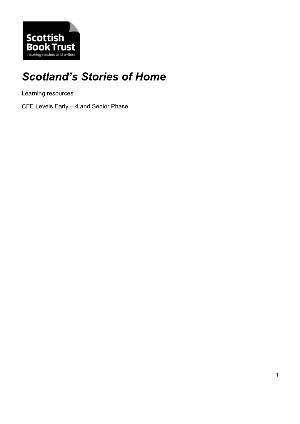 Scotland S Stories of Home