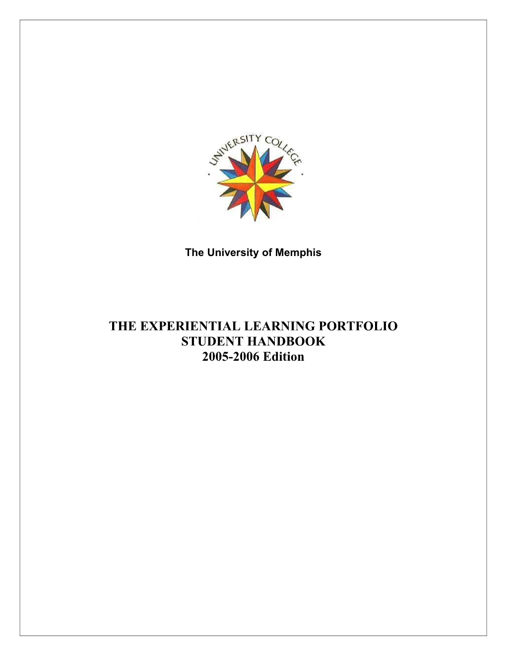 The Experiential Learning Portfolio