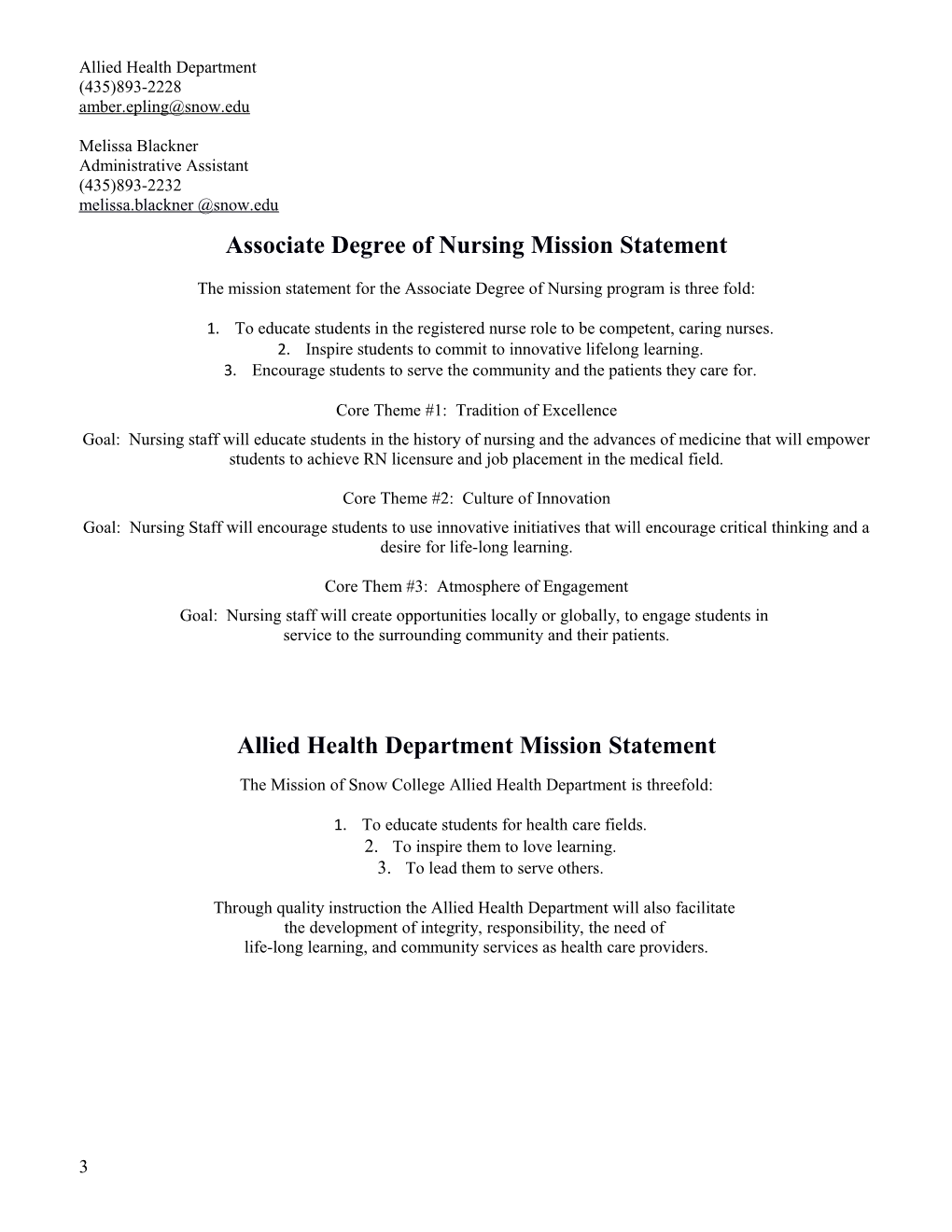 Registered Nursing Program