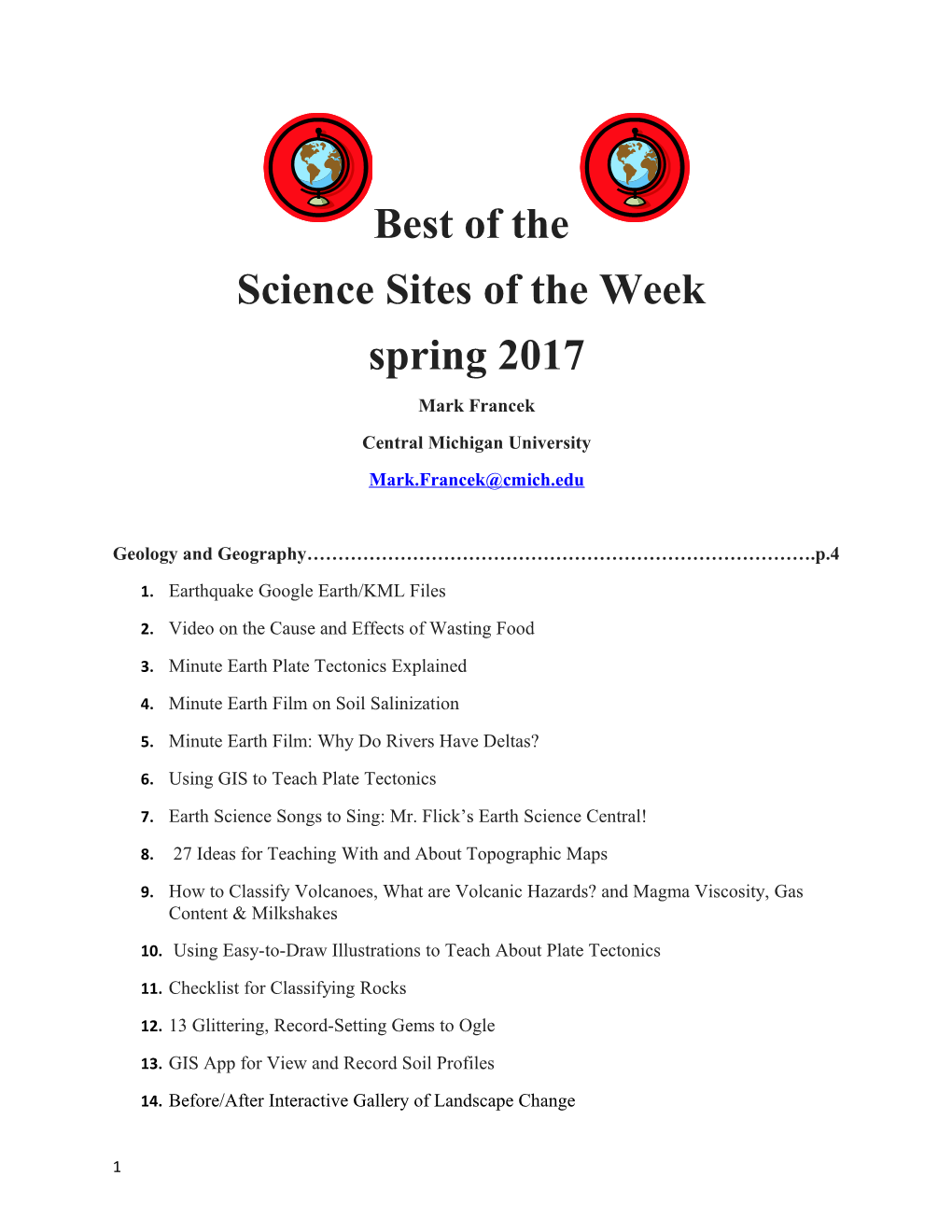 Science Sites of the Week