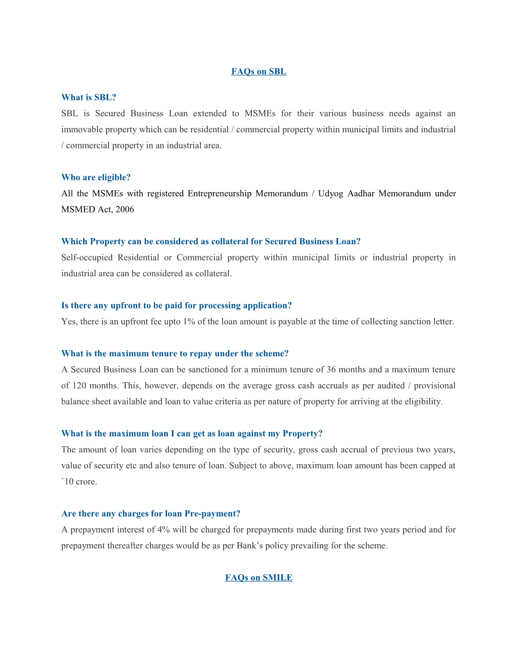 Which Property Can Be Considered As Collateral for Secured Business Loan?