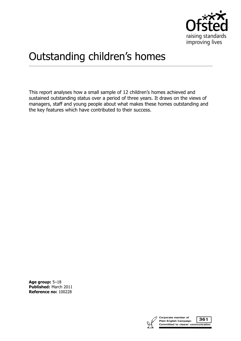 Outstanding Children S Homes