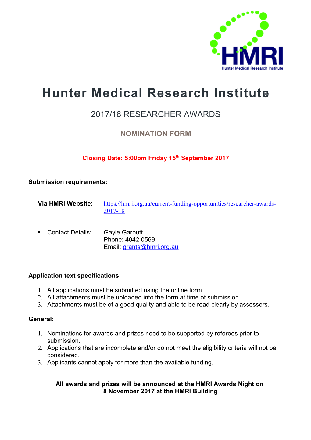 Hunter Medical Research Institute