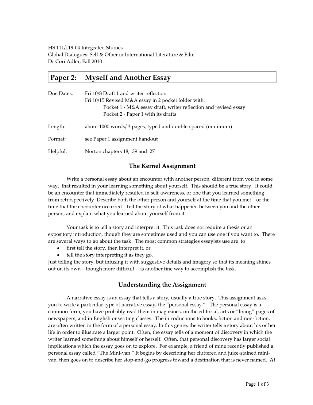 Integrated Studies 117, Section 6