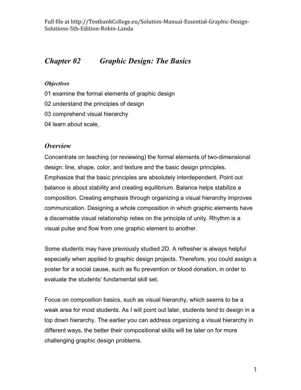 Chapter 02 Graphic Design: the Basics