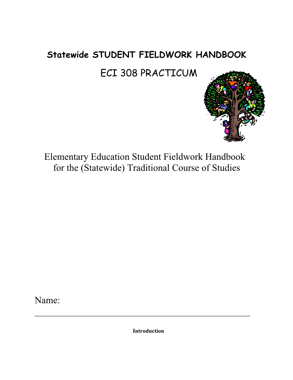 Student Fieldwork Handbook