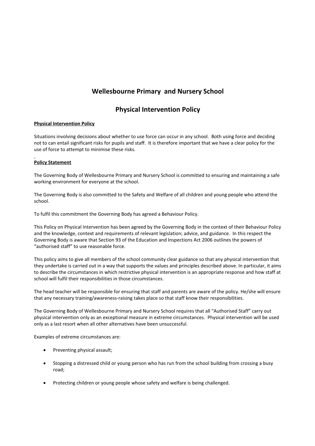 Earl Sterndale Ce Primary School