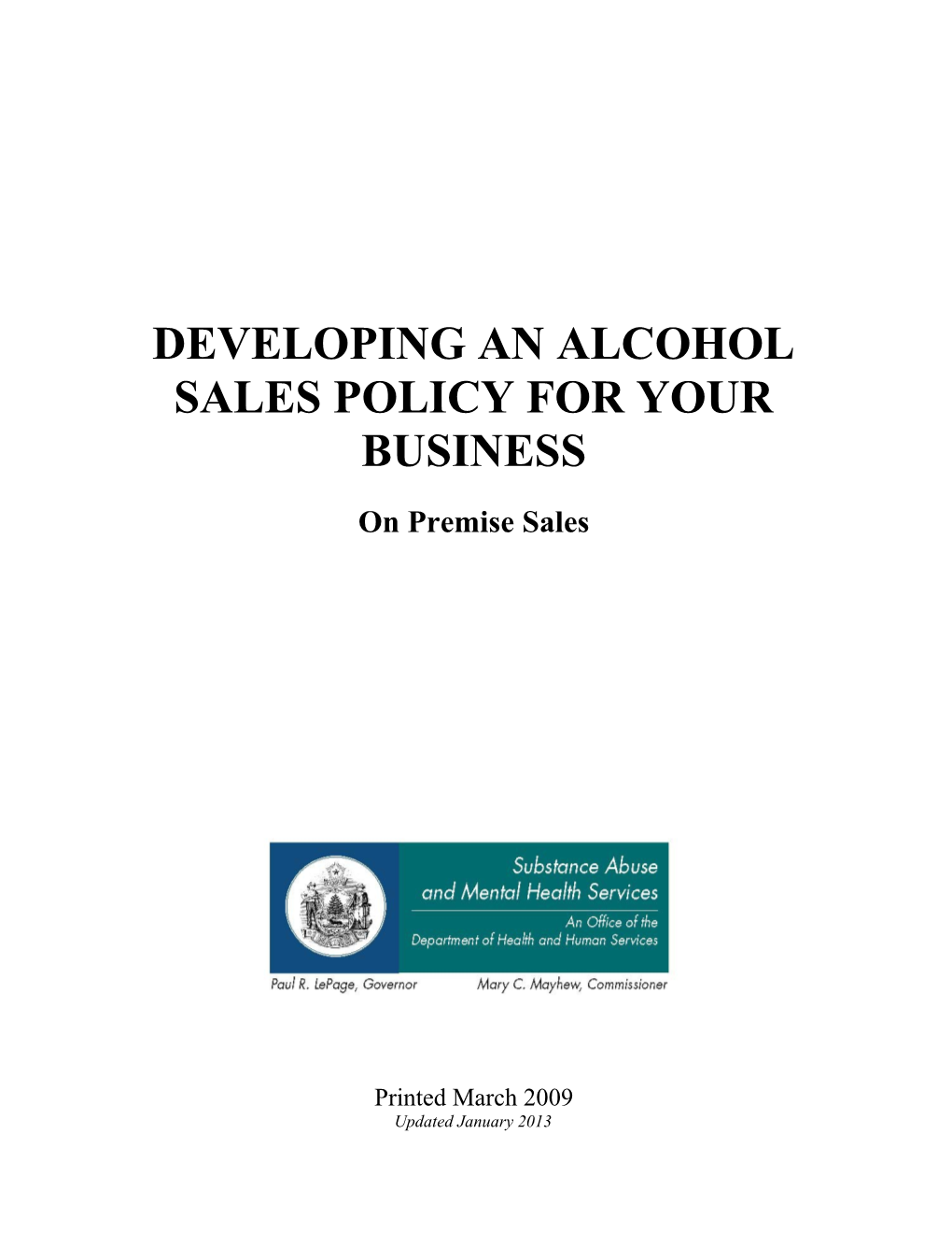 Developing an Alcohol Sales Policy for Your Business