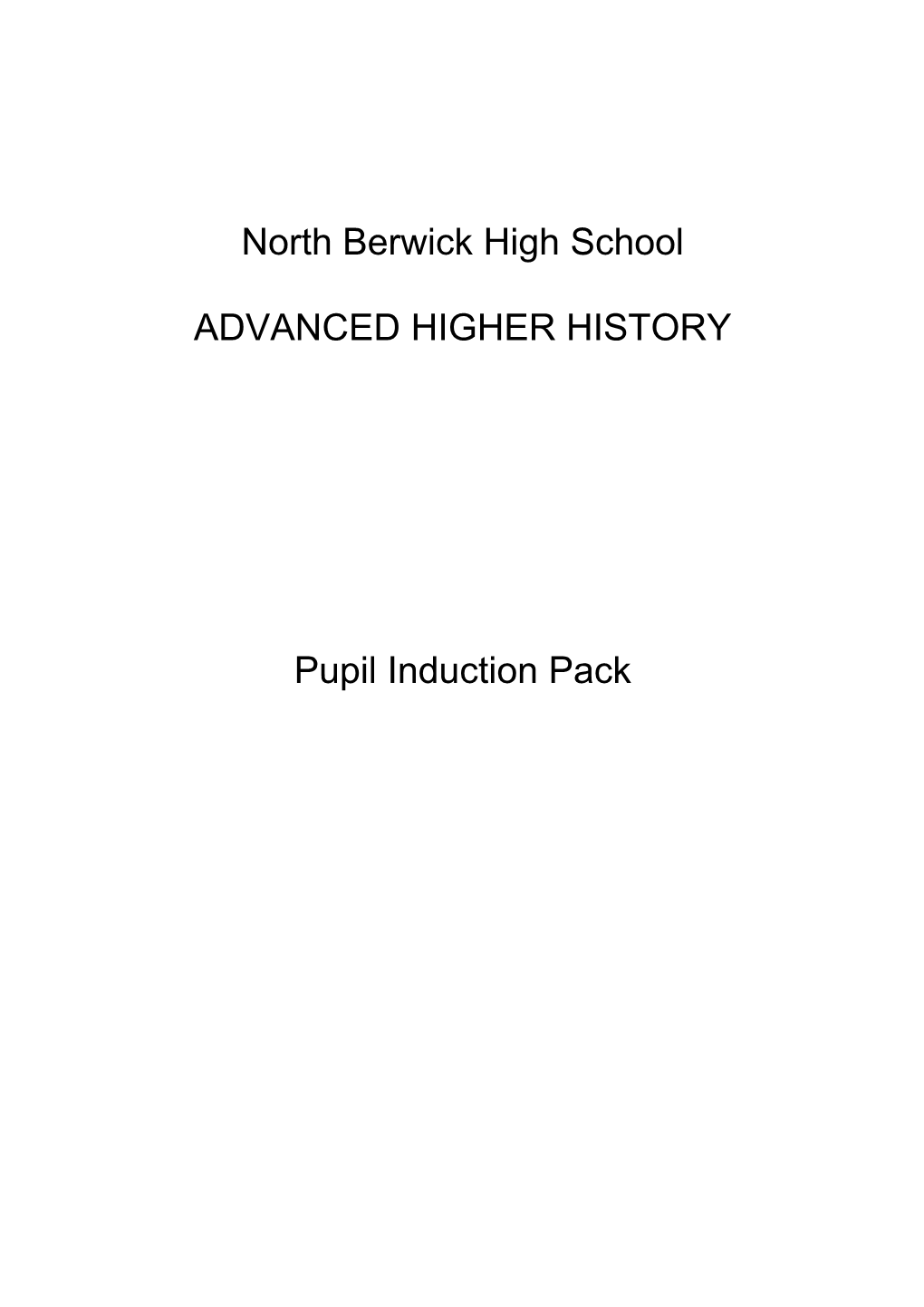 North Berwick High School