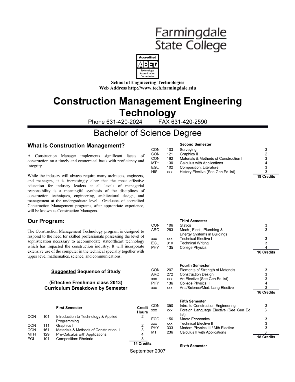 Construction Management Engineering Technology