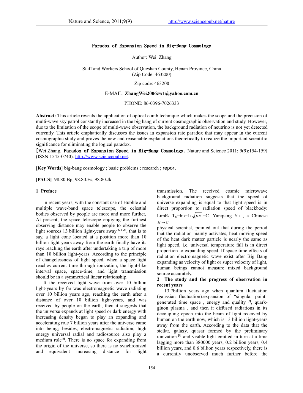 Paradox of Expansion Speed in Big-Bang Cosmology