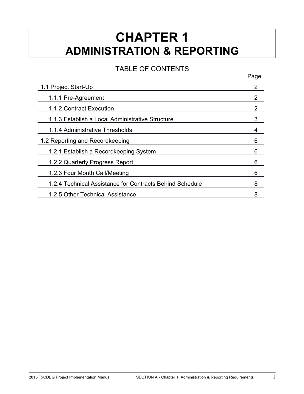Administration & Reporting