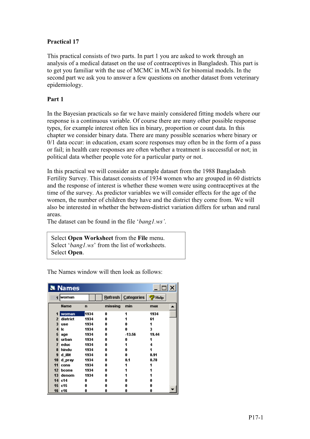 The Dataset Can Be Found in the File Bang1.Ws