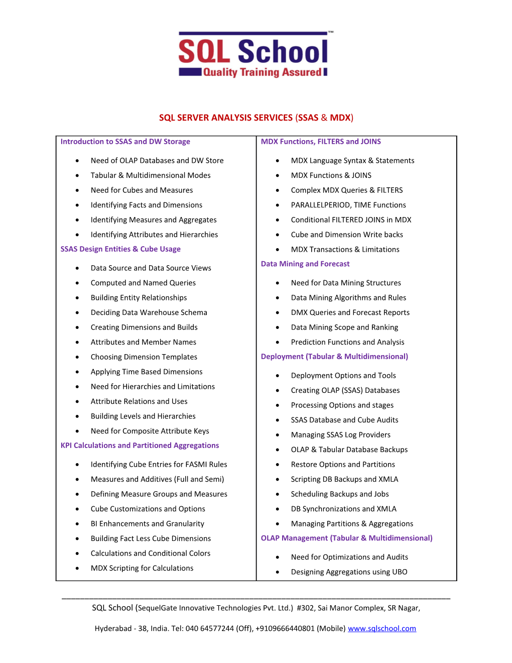 Sql Server Analysis Services (Ssas Mdx )