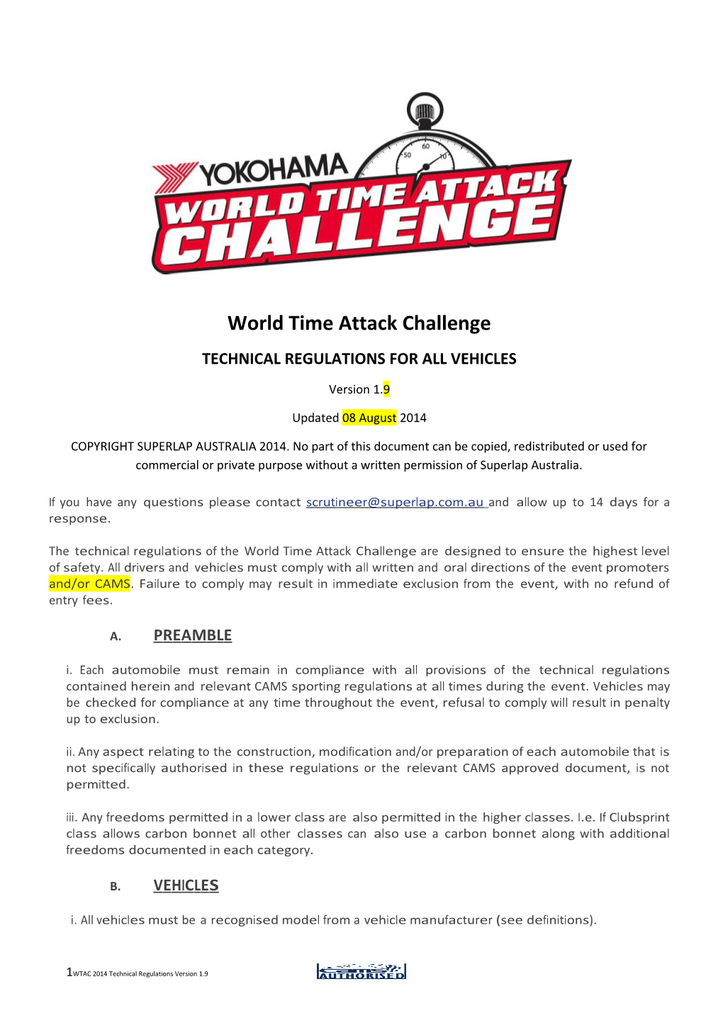 World Time Attack Challenge
