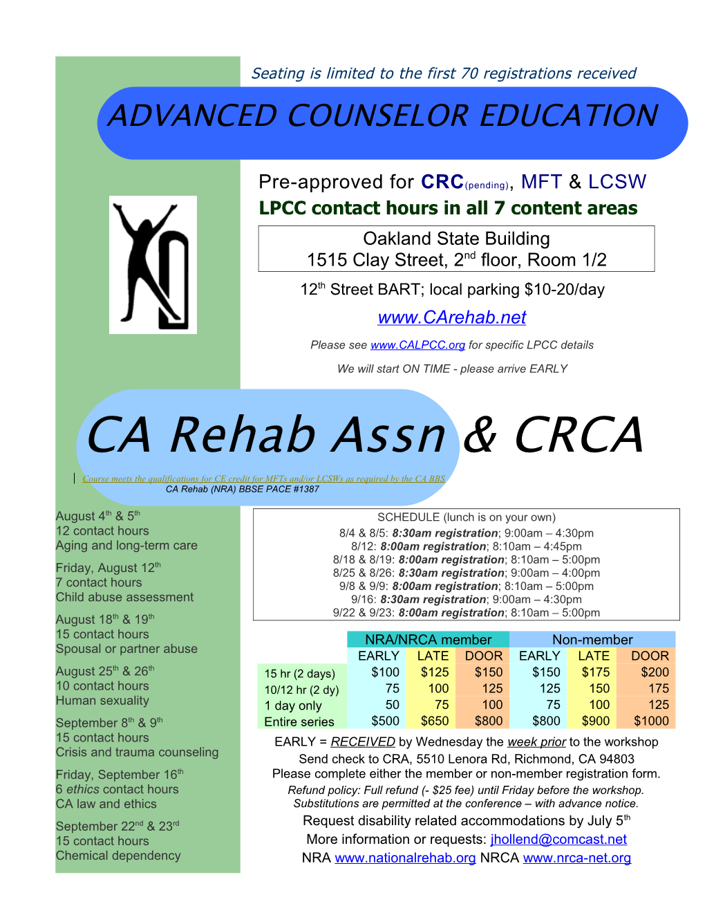 The CA Licensed Professional Clinical Counselor Grandparenting Period Begins January 1