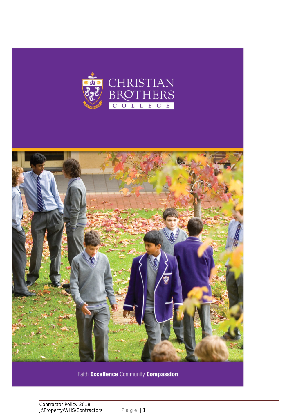 Christian Brothers College Is Committed to Ensuring the Health, Safety and Welfare of All