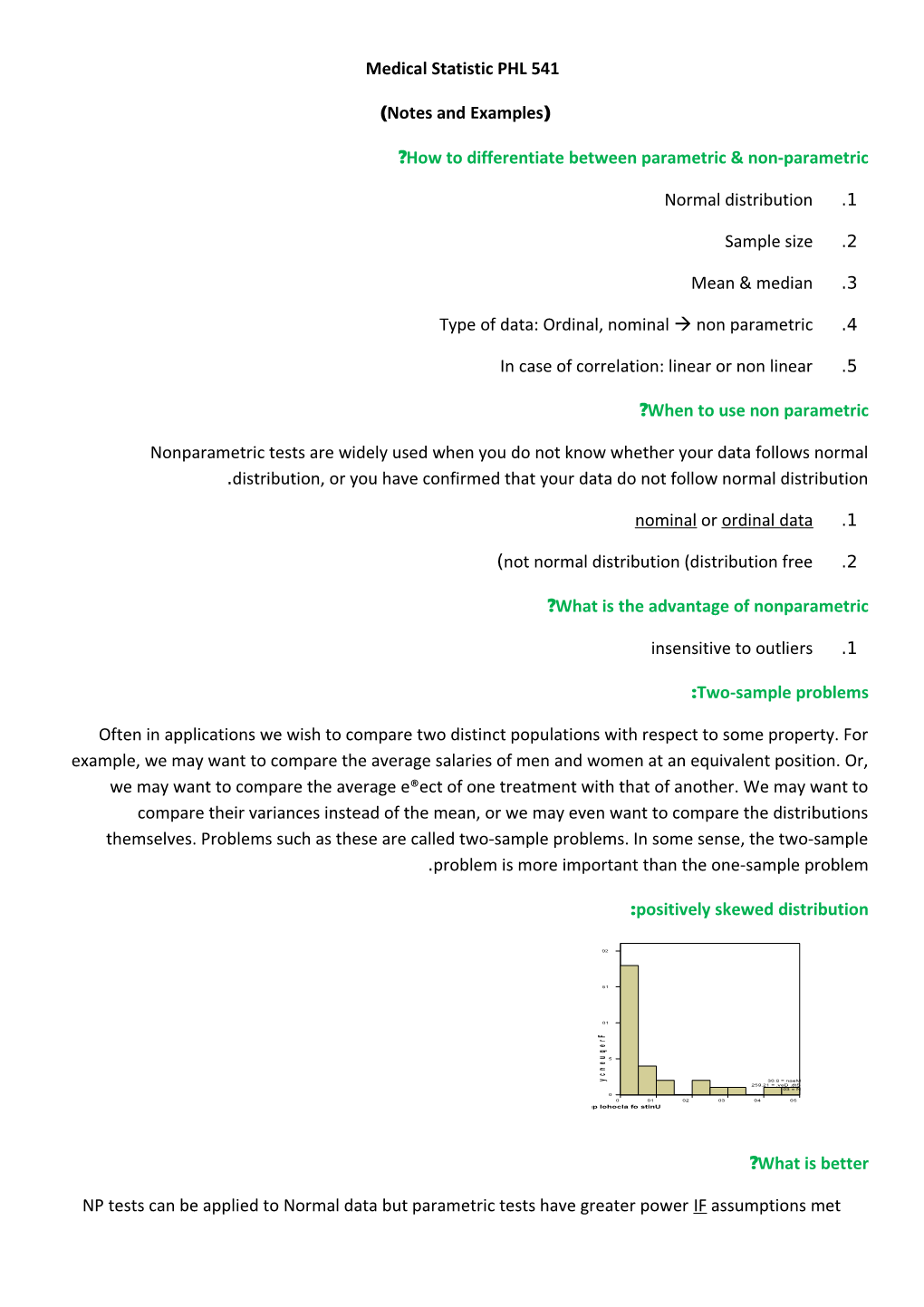 How to Differentiate Between Parametric & Non-Parametric?