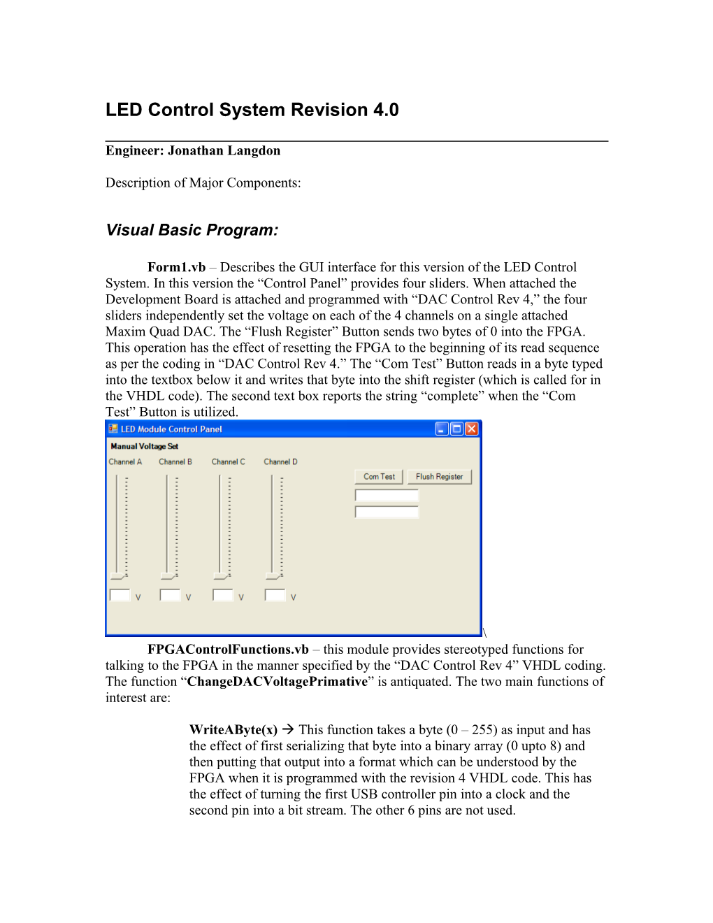 LED Control System Revision 4