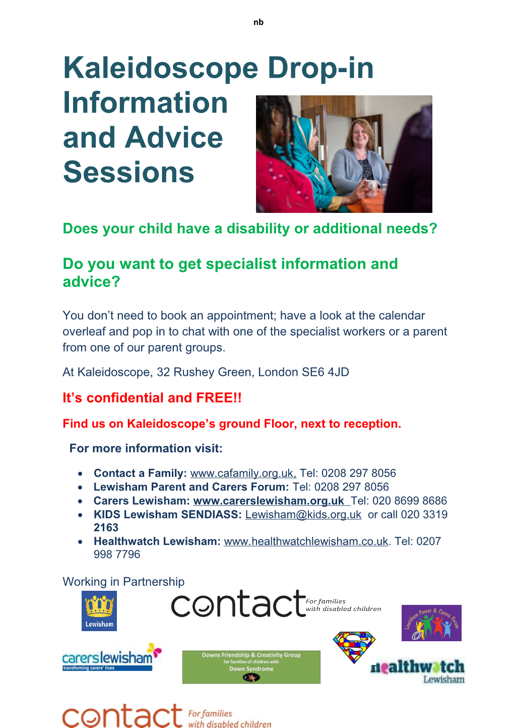 Does Your Child Have a Disability Or Additional Needs?