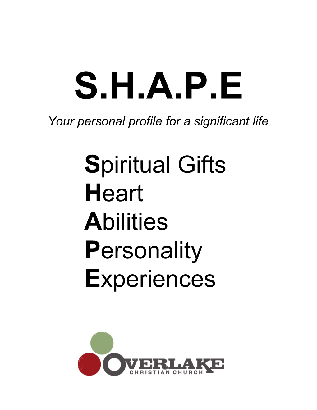 Your Personal Profile for a Significant Life