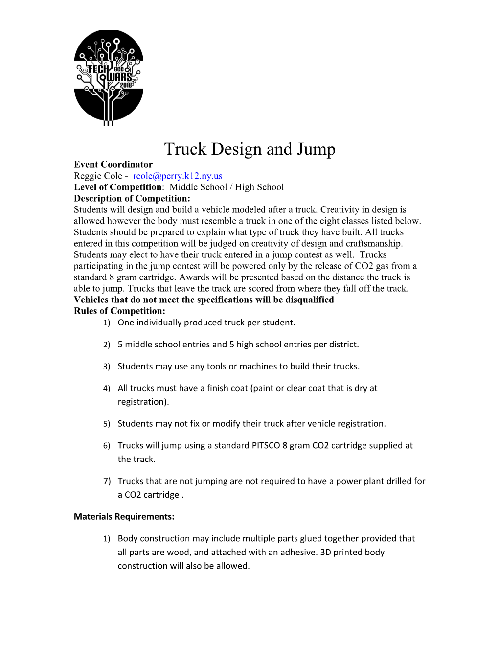 Truck Design and Jump