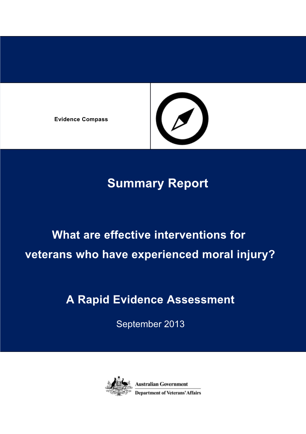 What Are Effective Interventions for Veterans Who Have Experienced Moral Injury?