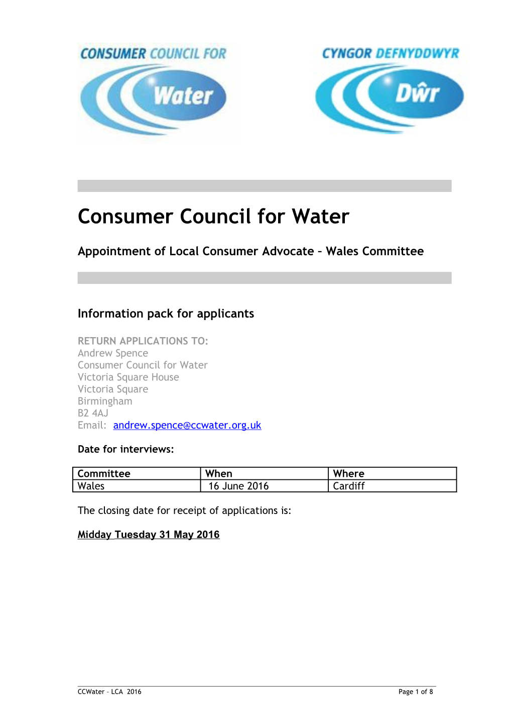 Consumer Council for Water