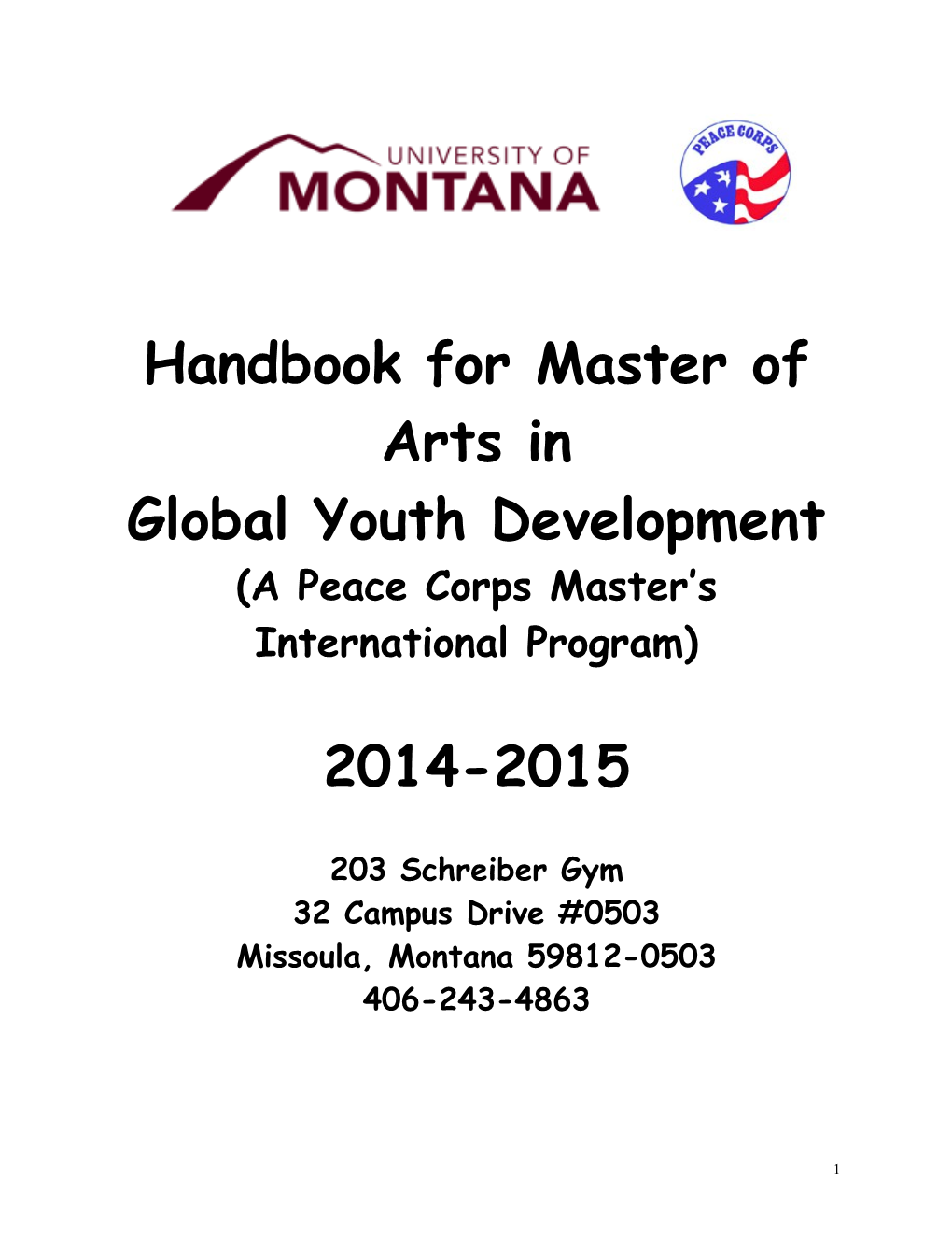 A Peace Corps Master S International Program