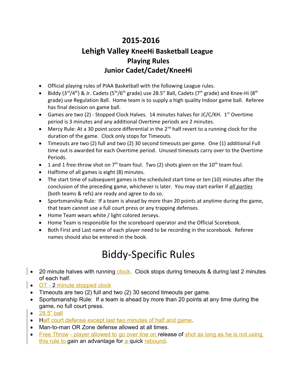 Lehigh Valley Kneehi Basketball League