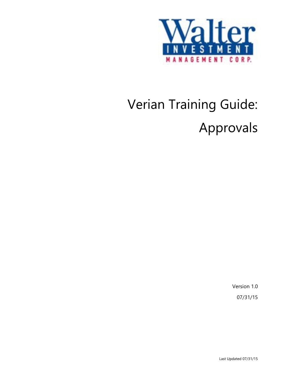 Verian Training Guide
