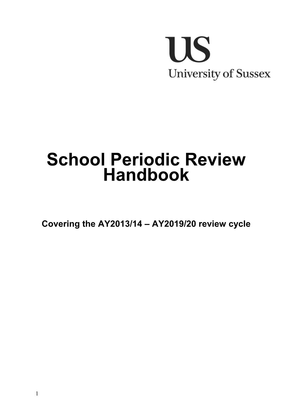 School Periodic Review Handbook