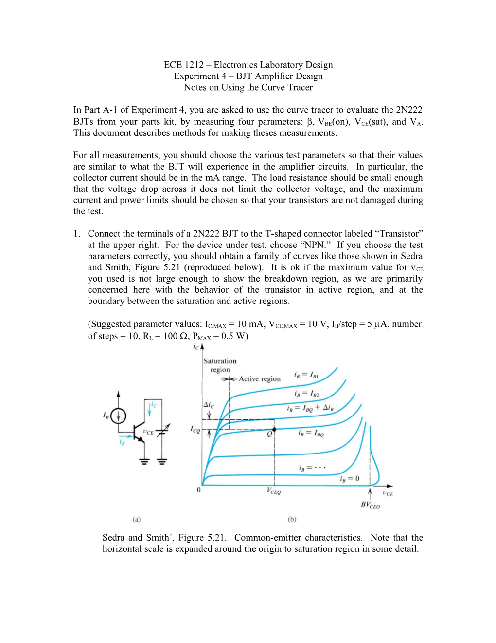 ECE 1212 Electronics Laboratory Design