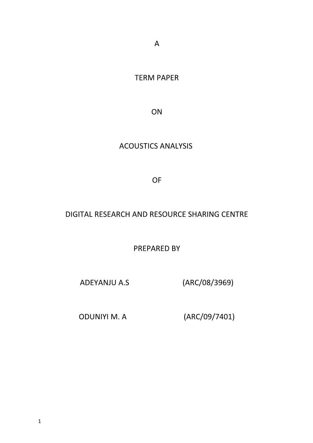 Digital Research and Resource Sharing Centre