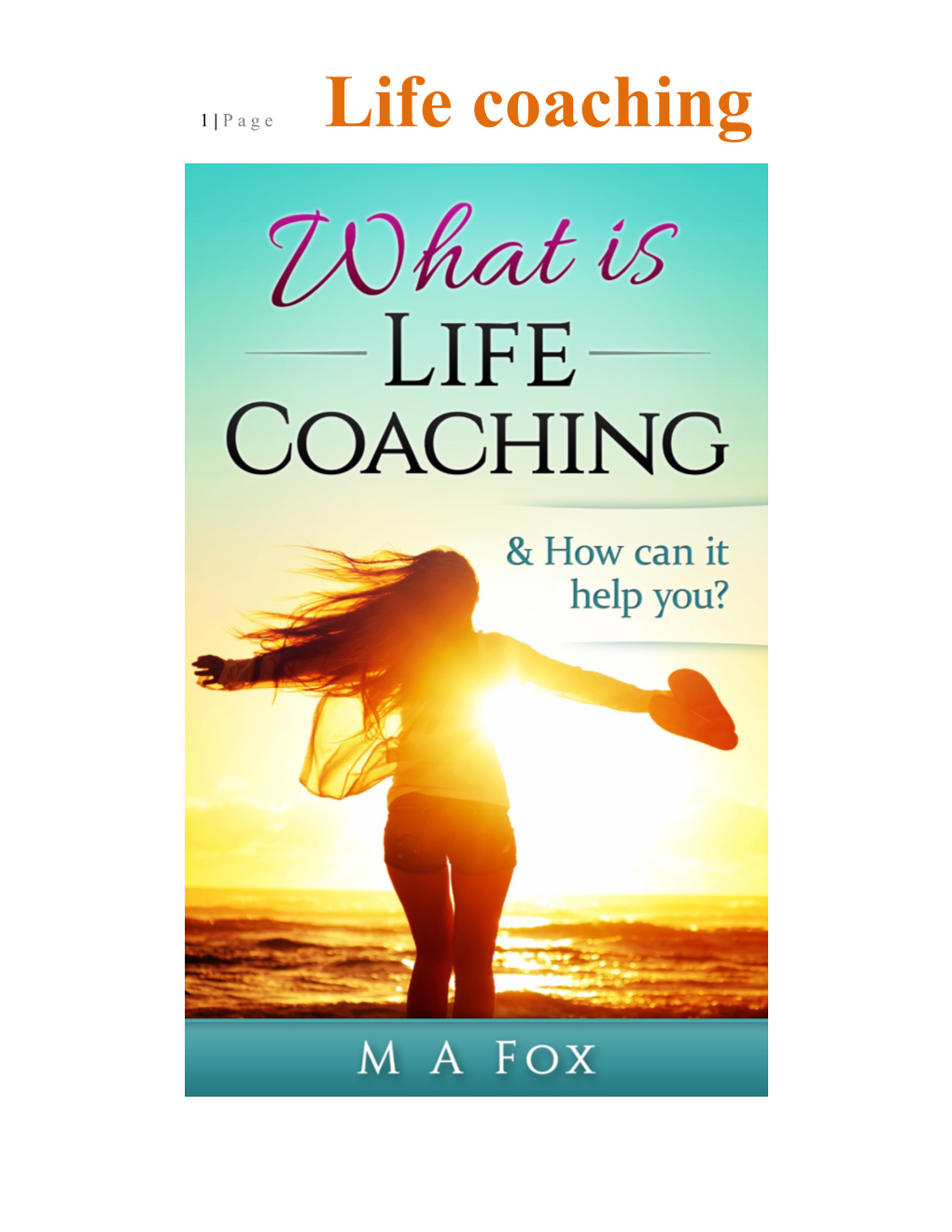1 Page Life Coaching