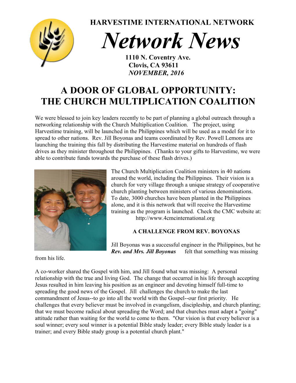 The Church Multiplication Coalition