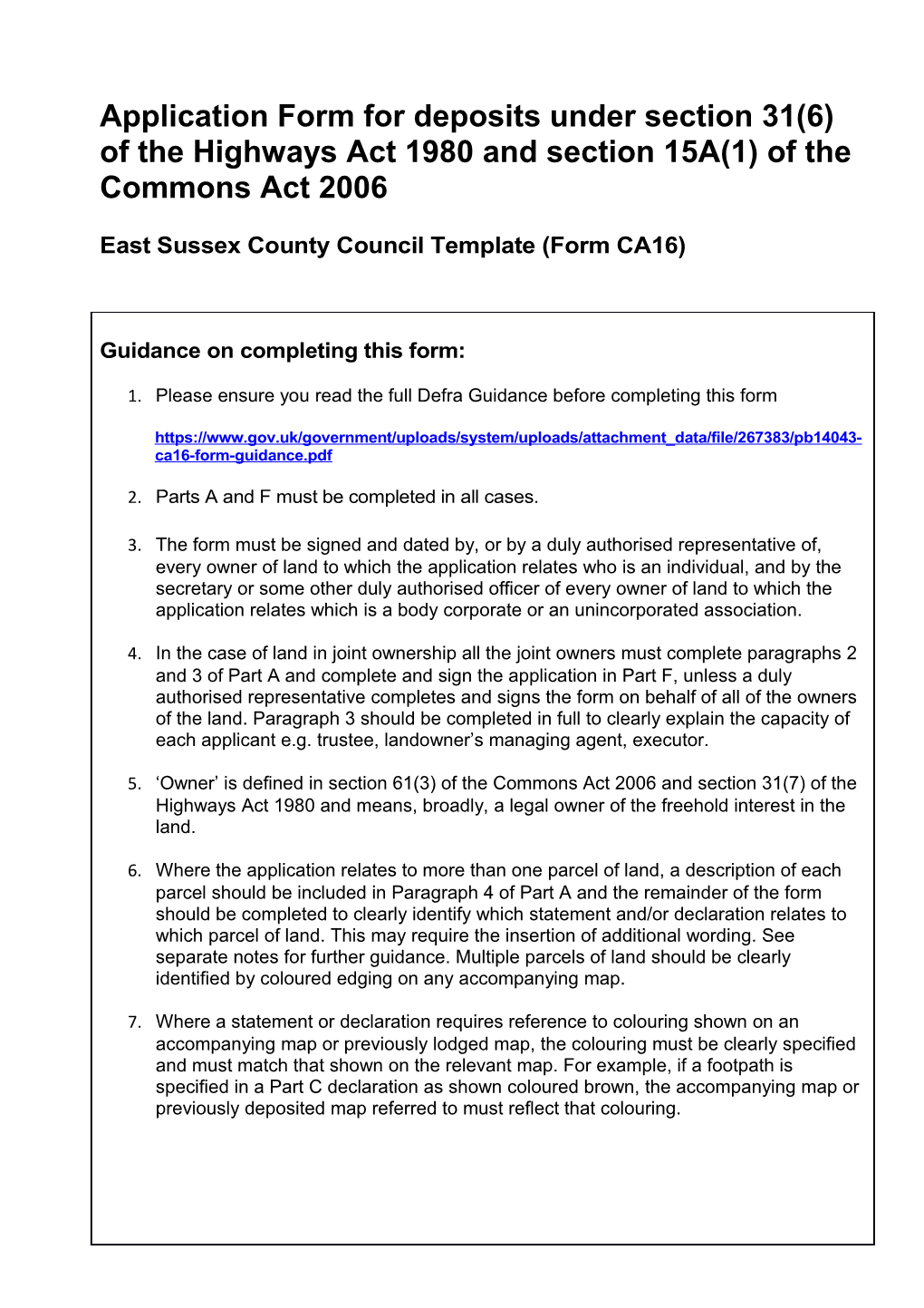 ESCC Template for Deposit CA16