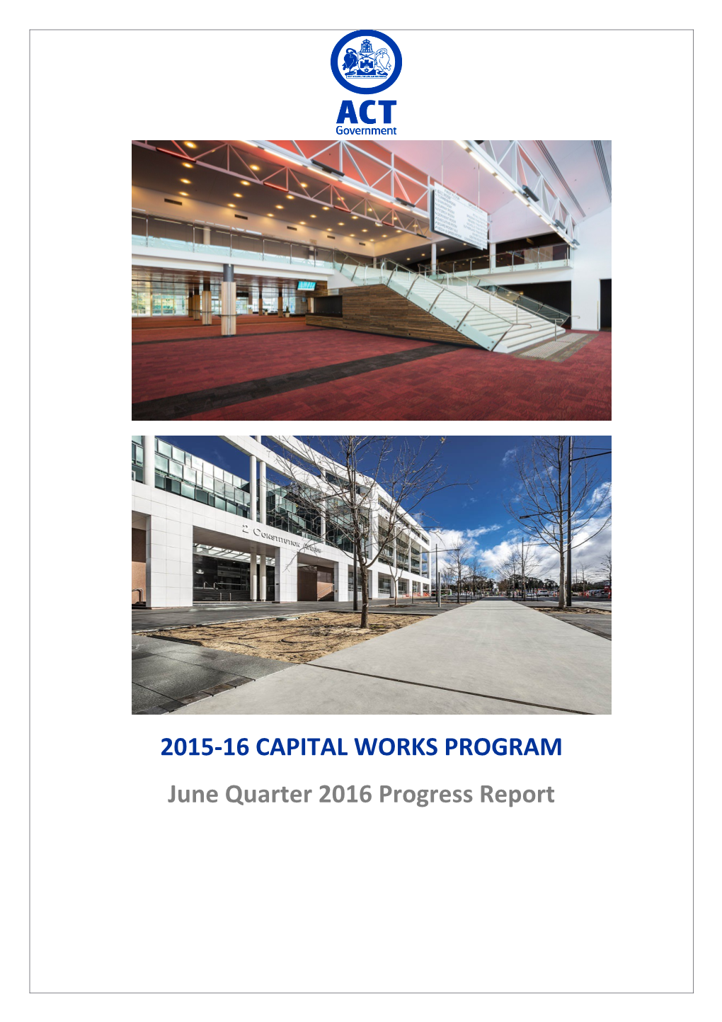 2012-13 Capital Works Program December Quarter Progress Report