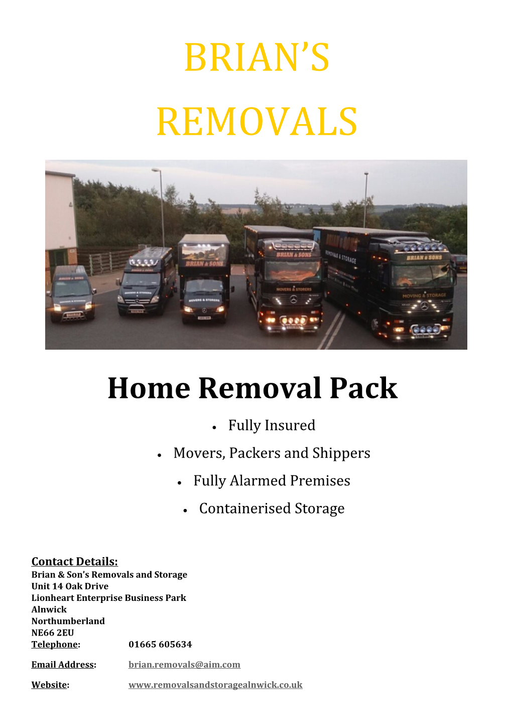 Home Removal Pack
