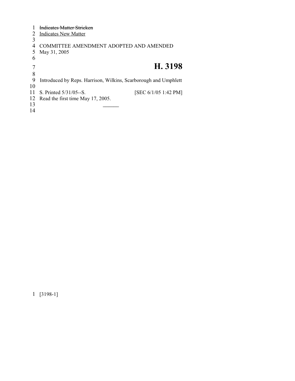 2005-2006 Bill 3198: Municipal Finance Oversight Act of 2005 - South Carolina Legislature Online