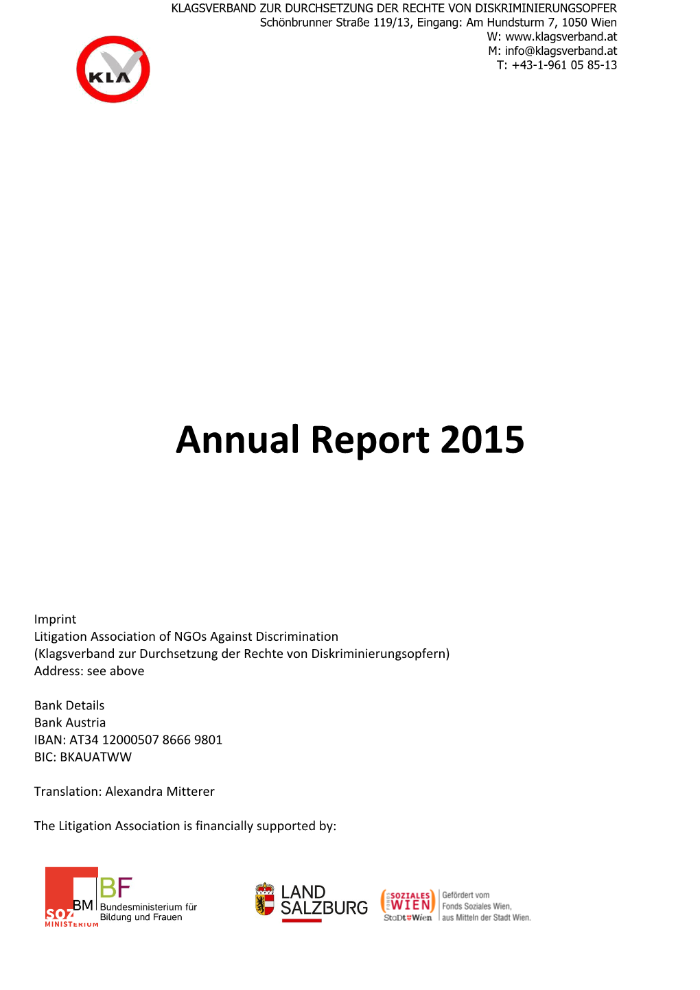 Litigation Association of Ngos Against Discrimination