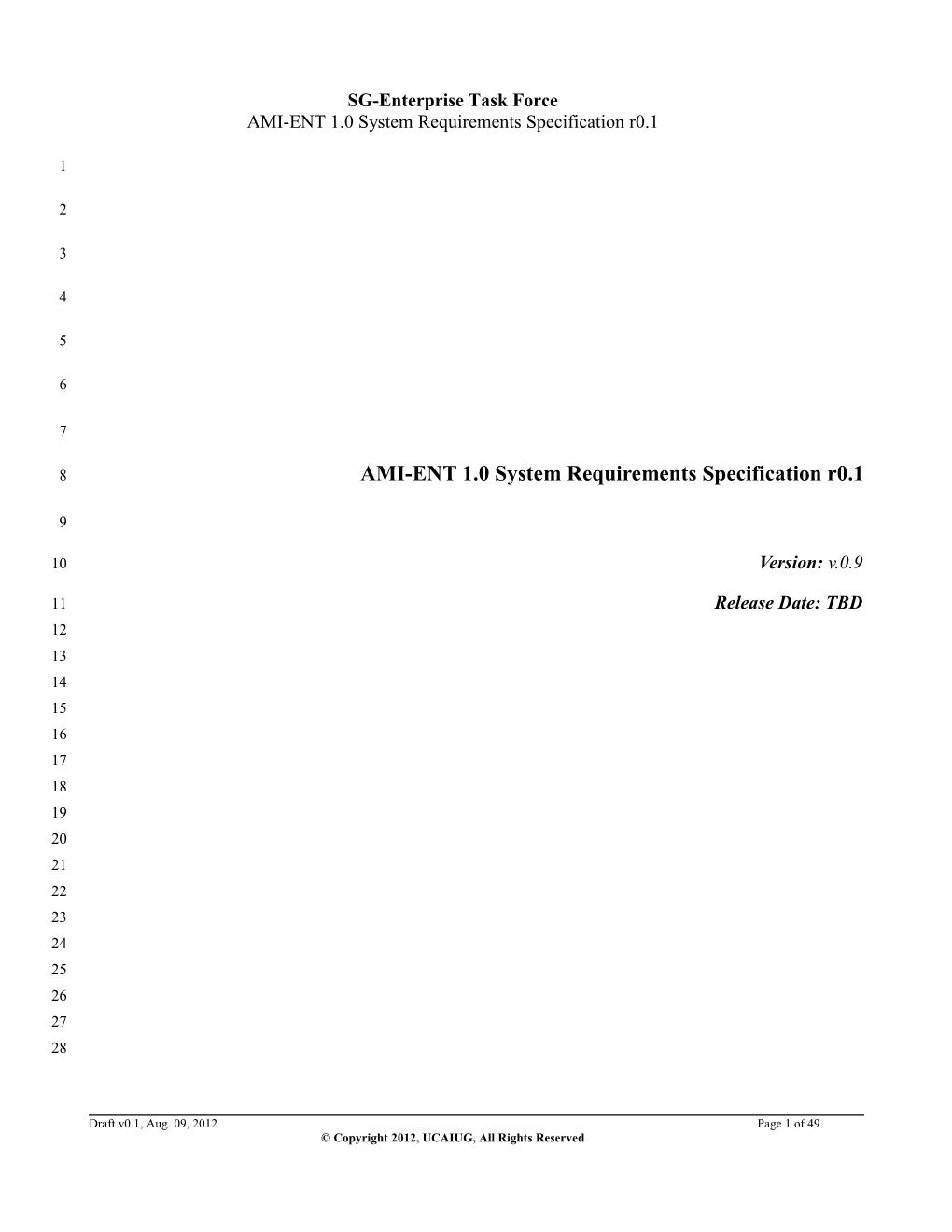 AMI-ENT 1.0 System Requirements Specification R0.1