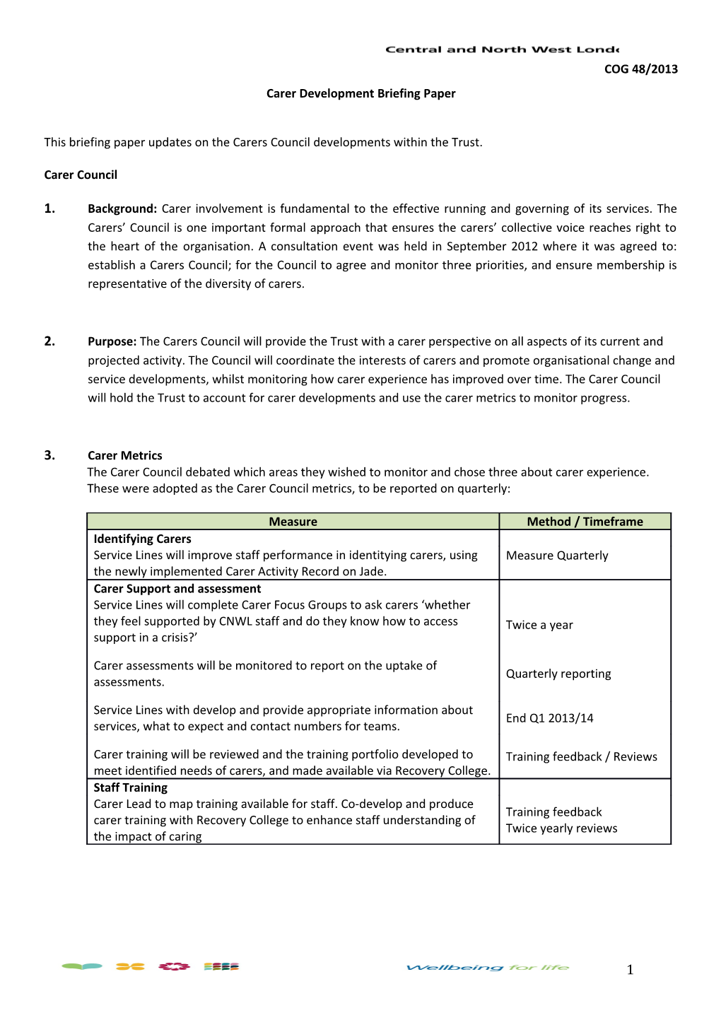 Carer Development Briefing Paper