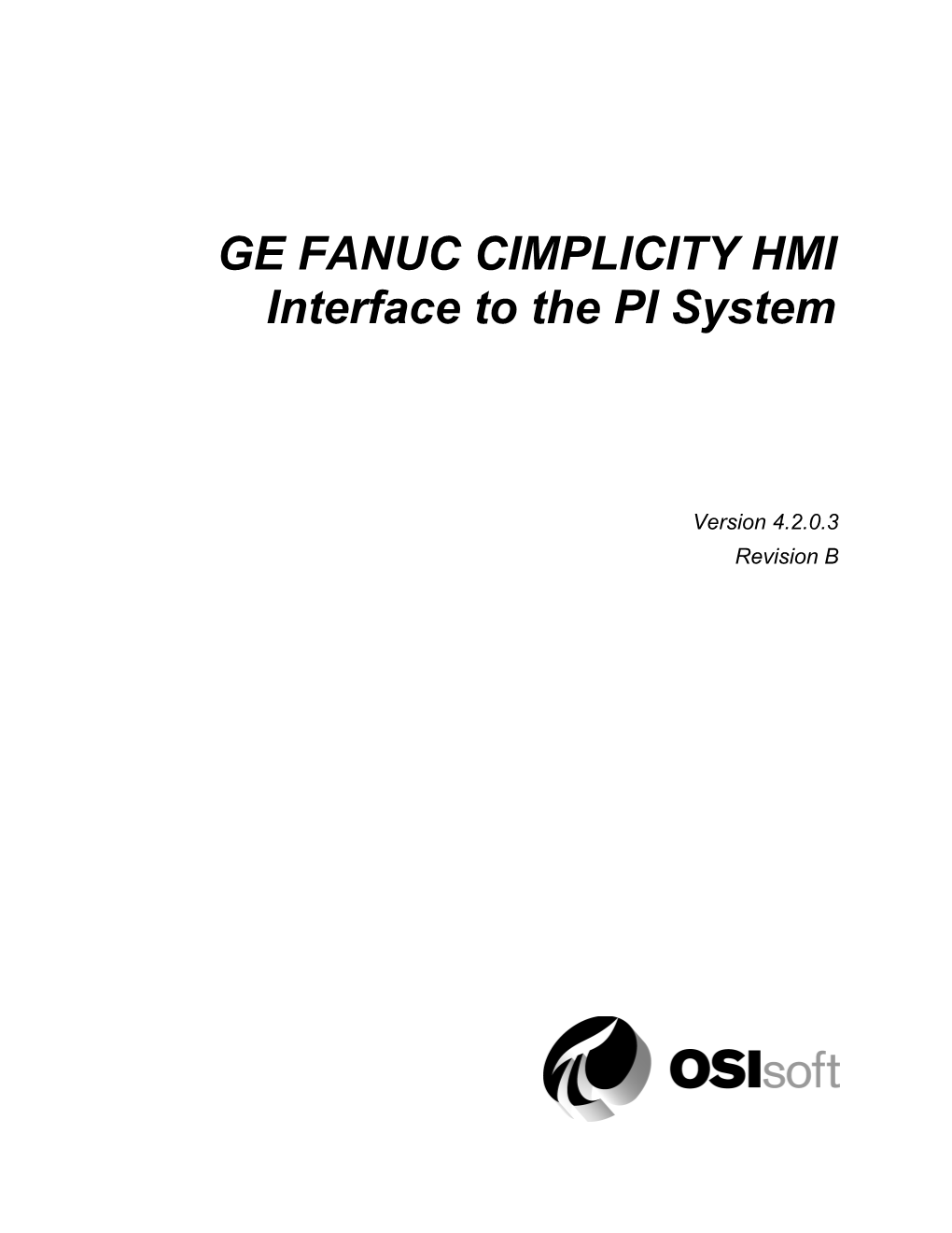 GE Fanuc Cimplicity HMI Interface to the PI System