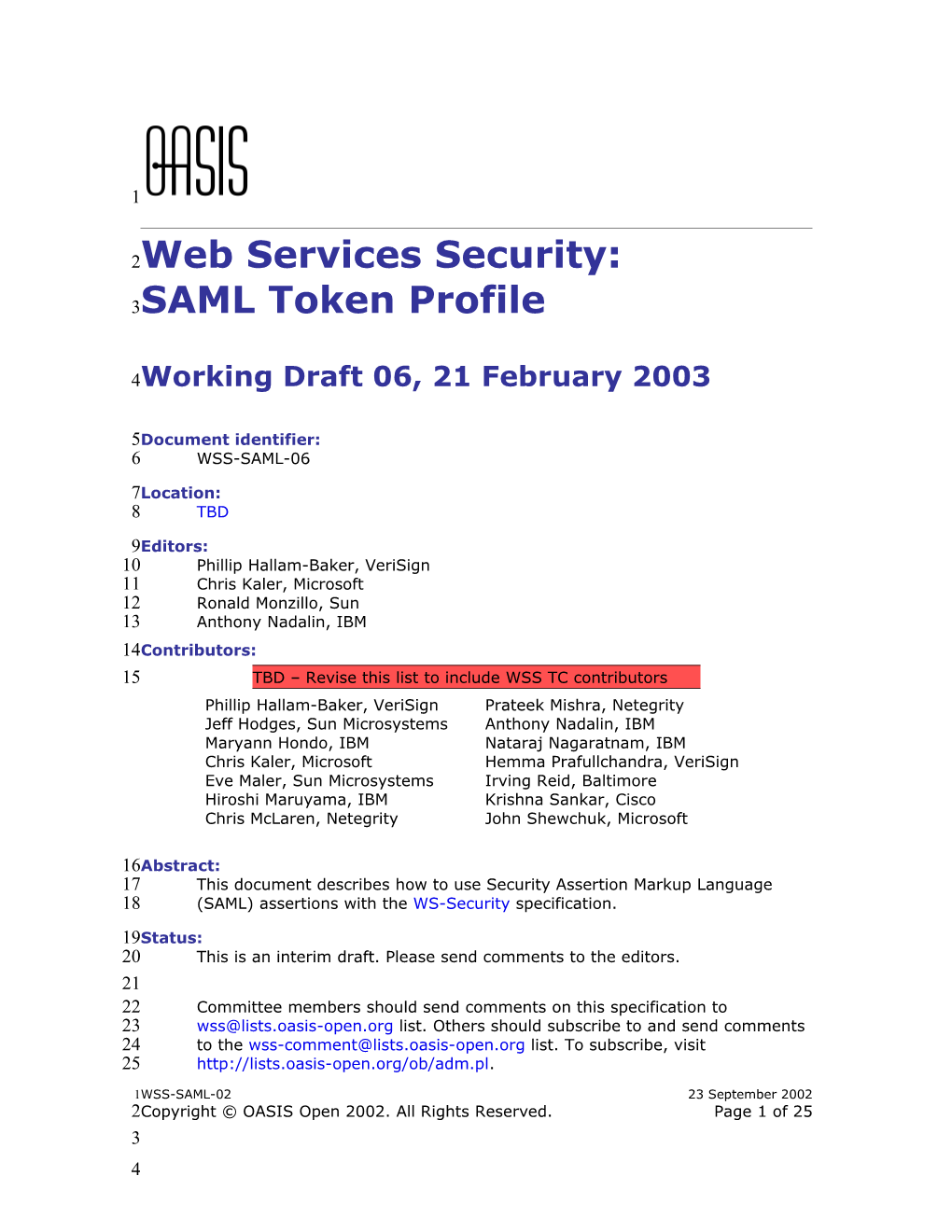 Web Services Security Code Specification